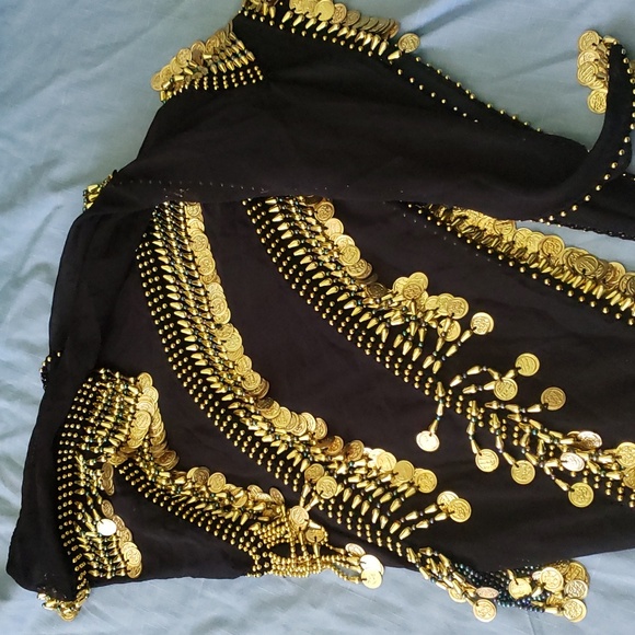 Belly dance hip scarf- large - Picture 2 of 8